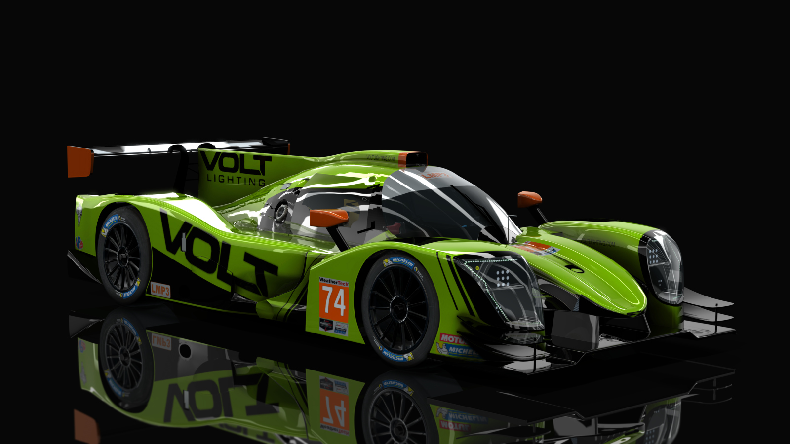 LMP-3 Ligier JSP320 Nissan, skin 2021 IMSA #7 VOLT Racing