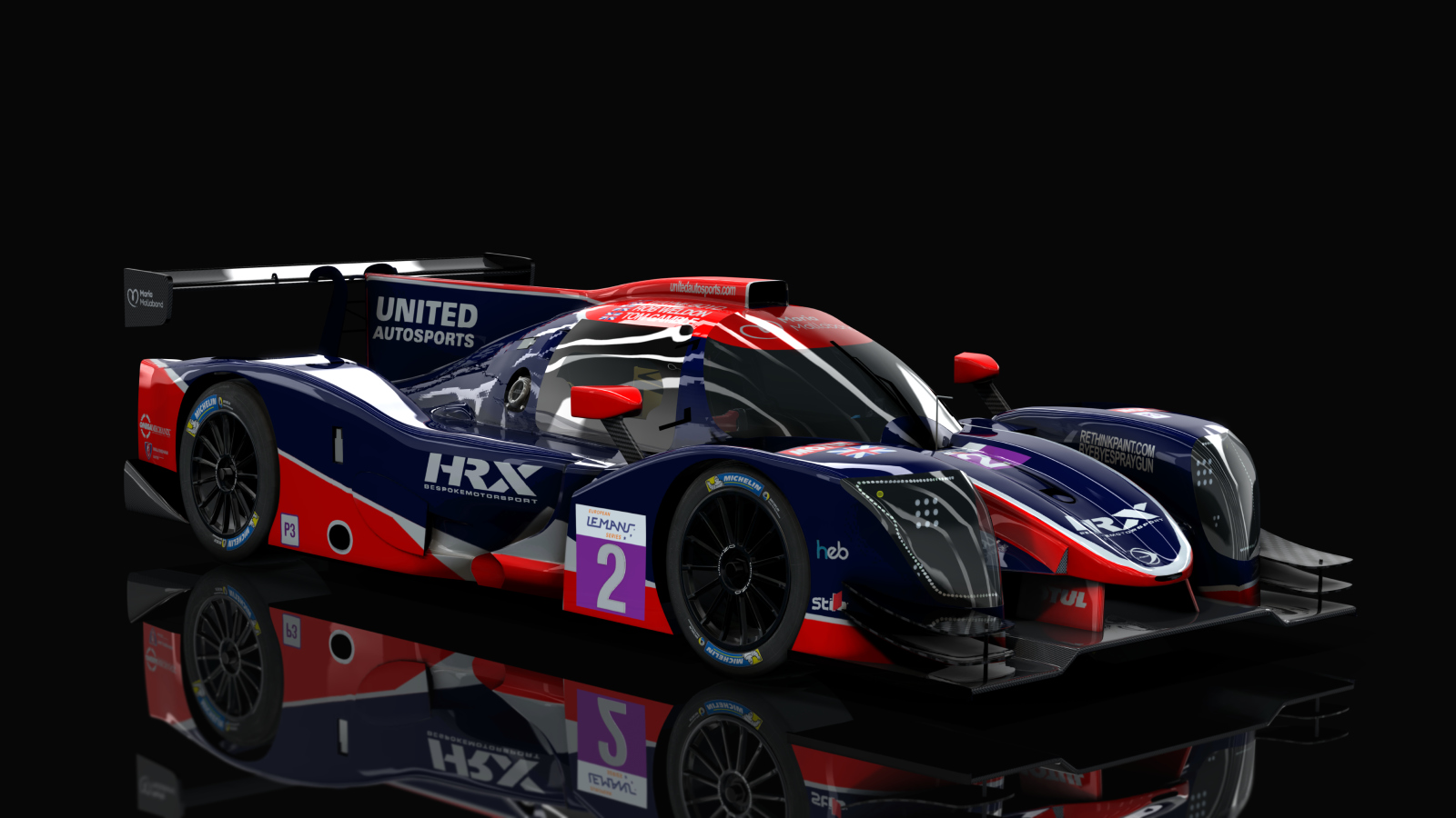 LMP-3 Ligier JSP320 Nissan, skin United_Autosports #2