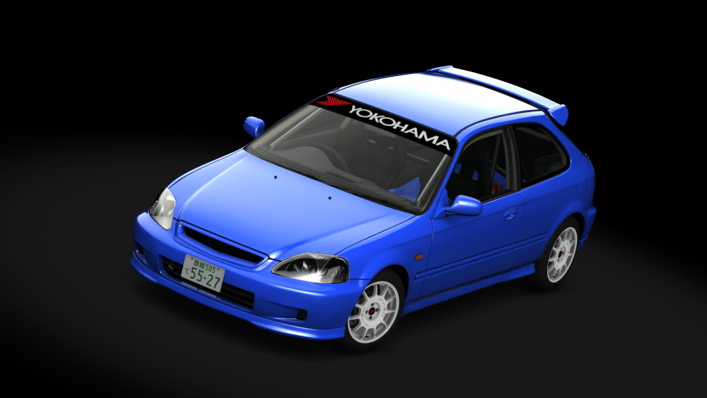 Honda Civic EK Cup, skin Electron_Blue_Pearl