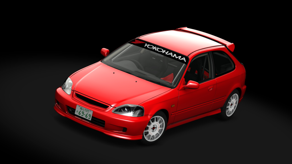 Honda Civic EK Cup, skin Roma_Red