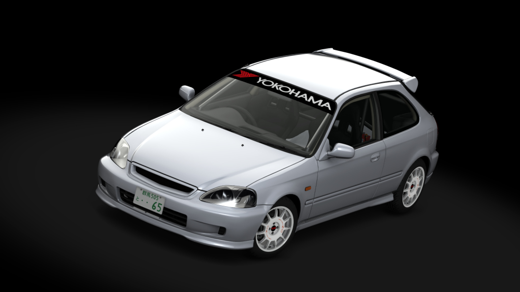 Honda Civic EK Cup, skin Vogue_Silver_Metallic