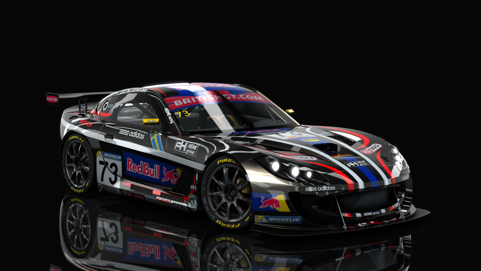 Ginetta G55 GT4 2017 LHD, skin RedBull_HEINEracing