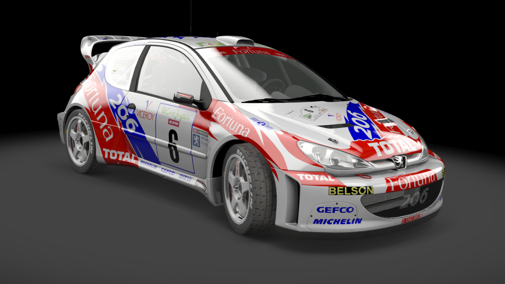 Peugeot 206 WRC, skin Luis_Monzon_2001