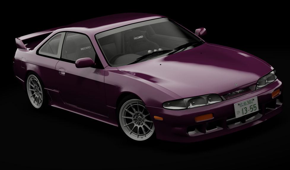 Nissan Silvia S14 Navan, skin deep_fuschia