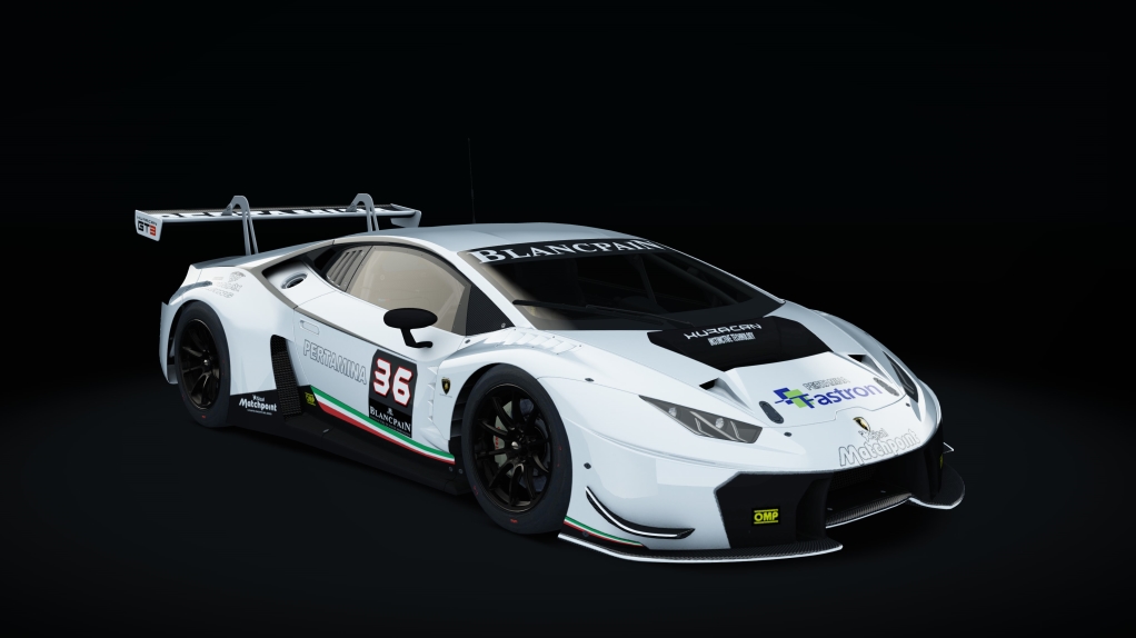 Lamborghini Huracan GT3, skin Racing_White