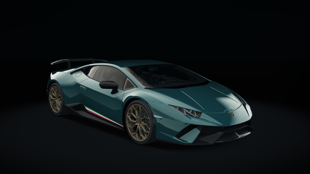 Lamborghini Huracan Performante, skin verde_arthemis