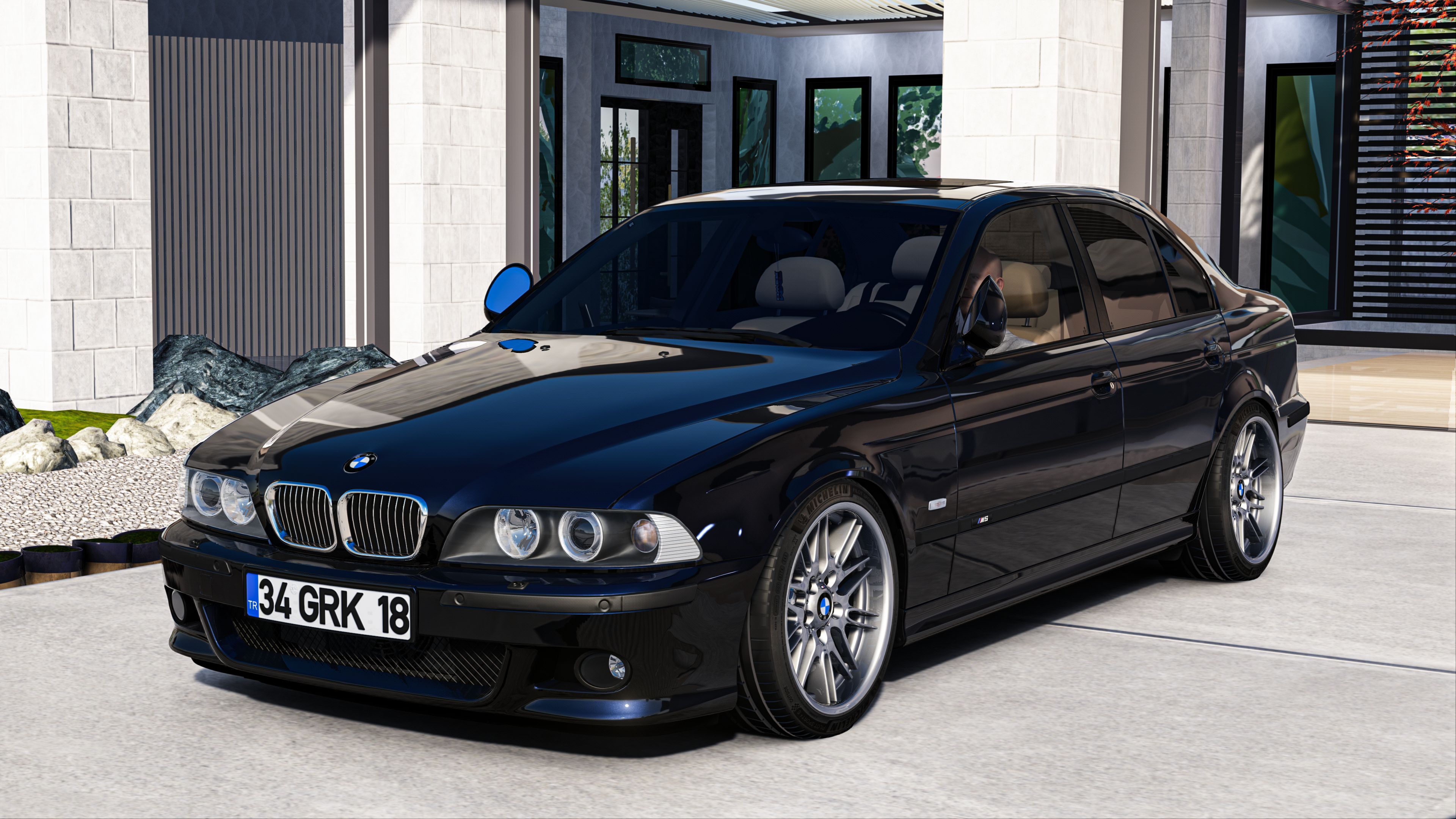 MMPOWER BMW E39 M5, skin carbon_black_met