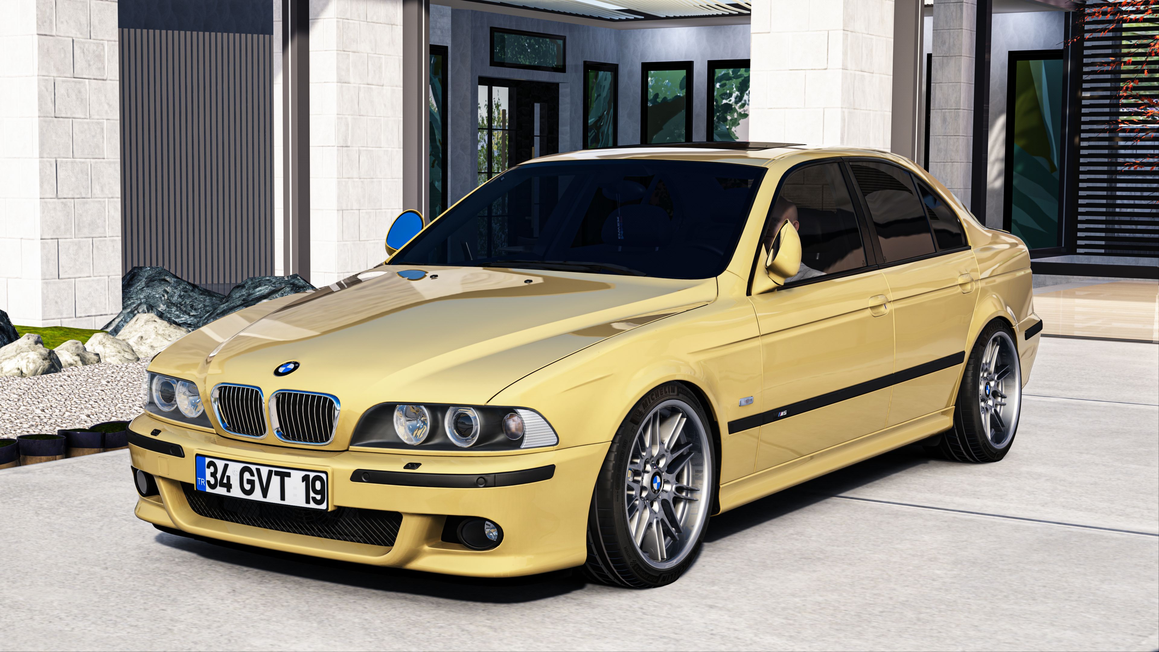 MMPOWER BMW E39 M5, skin dakar_yellow_2