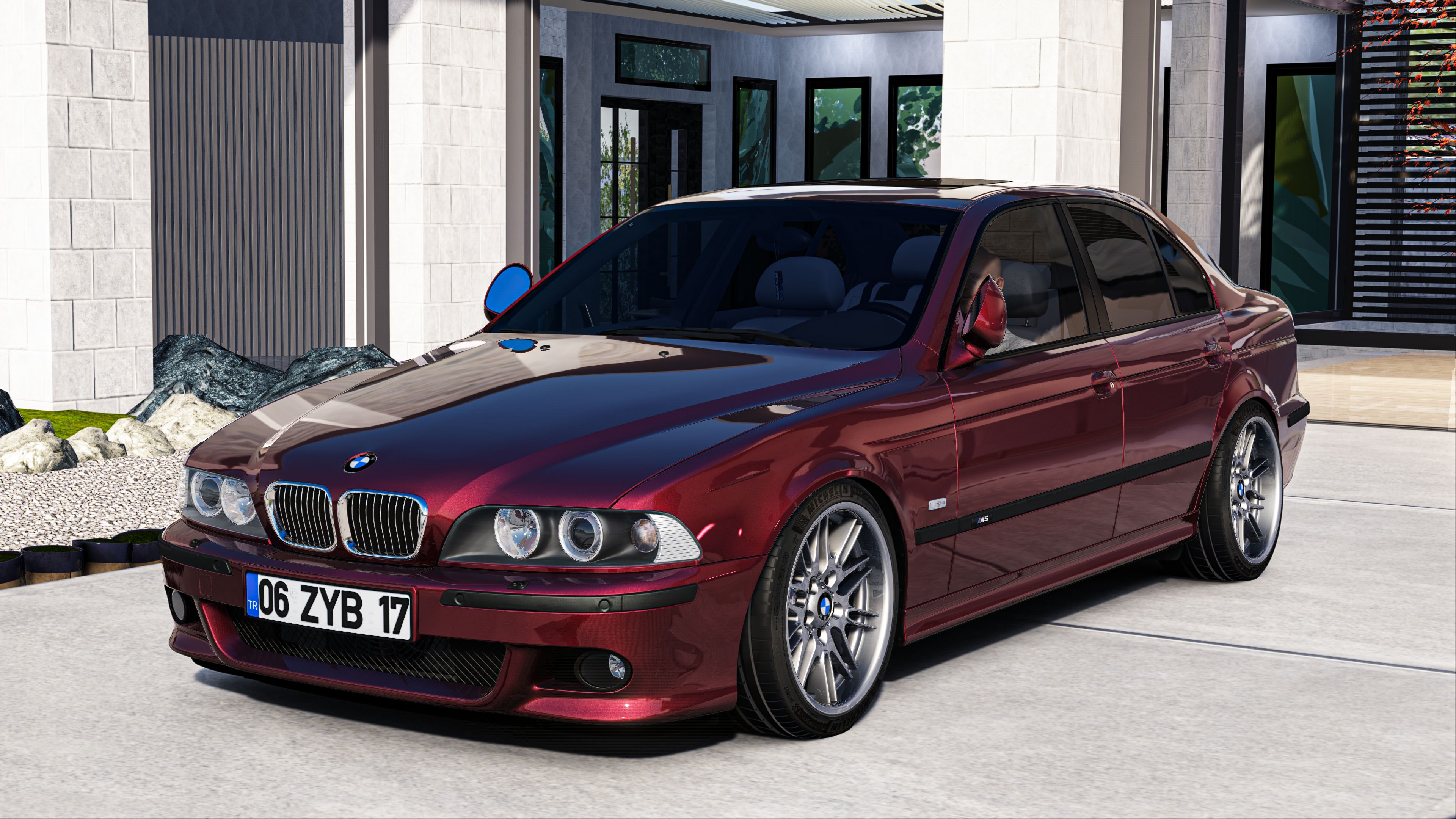 MMPOWER BMW E39 M5, skin romantic_red_met