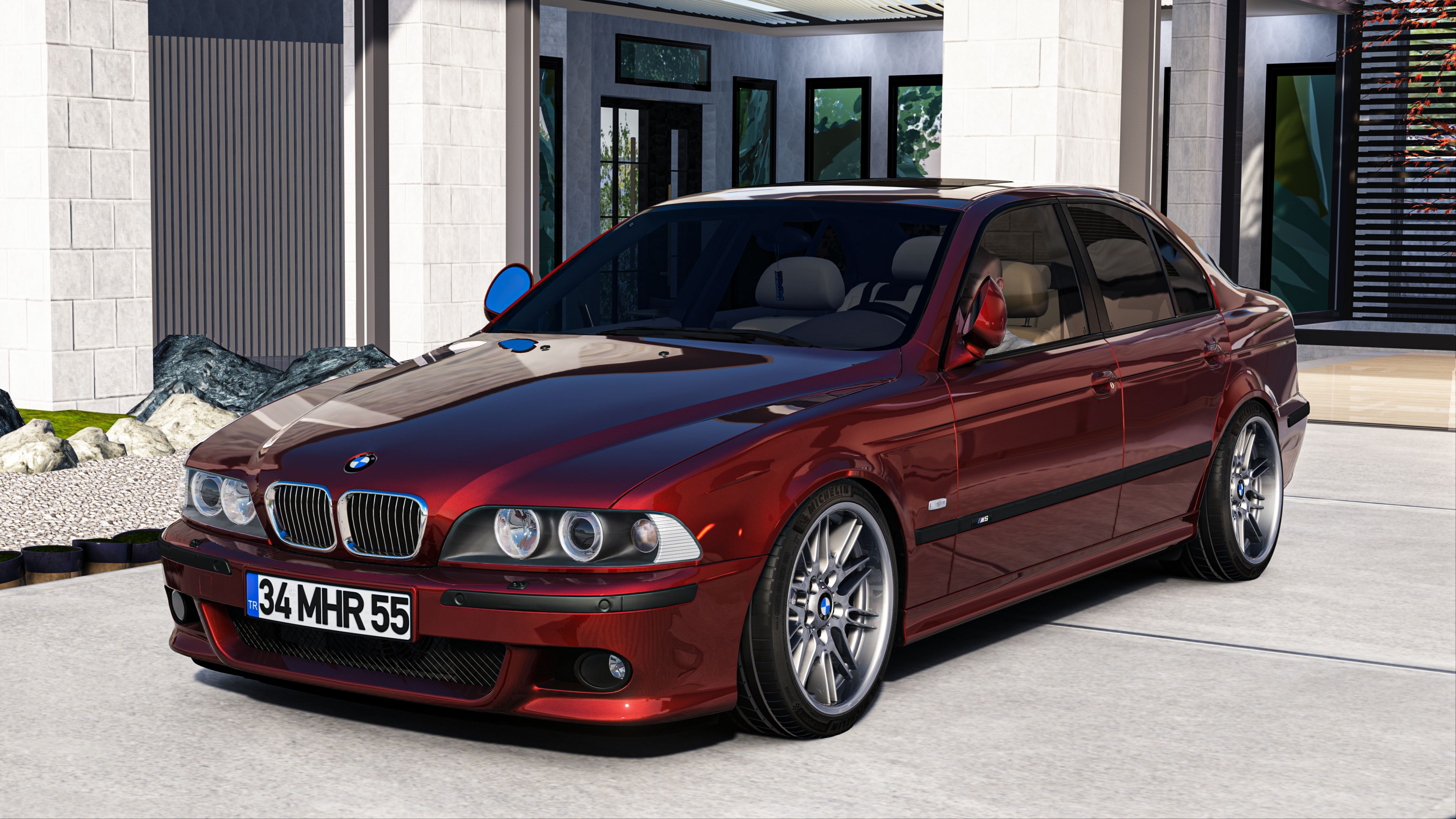 MMPOWER BMW E39 M5, skin siennarot_mettalic