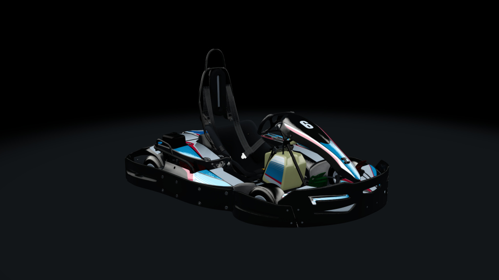 Sodi SR4/5 kart, indoor GX270, skin 106_bluered