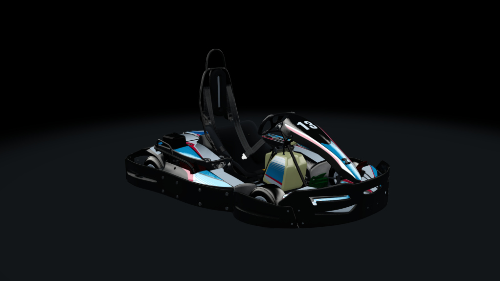 Sodi SR4/5 kart, indoor GX270, skin 113_bluered