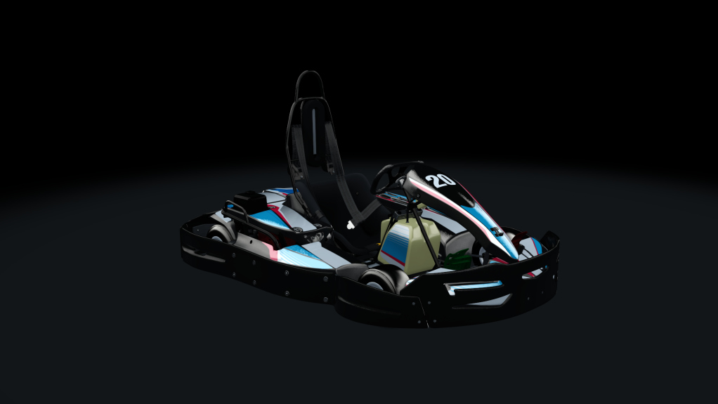 Sodi SR4/5 kart, indoor GX270, skin 120_bluered