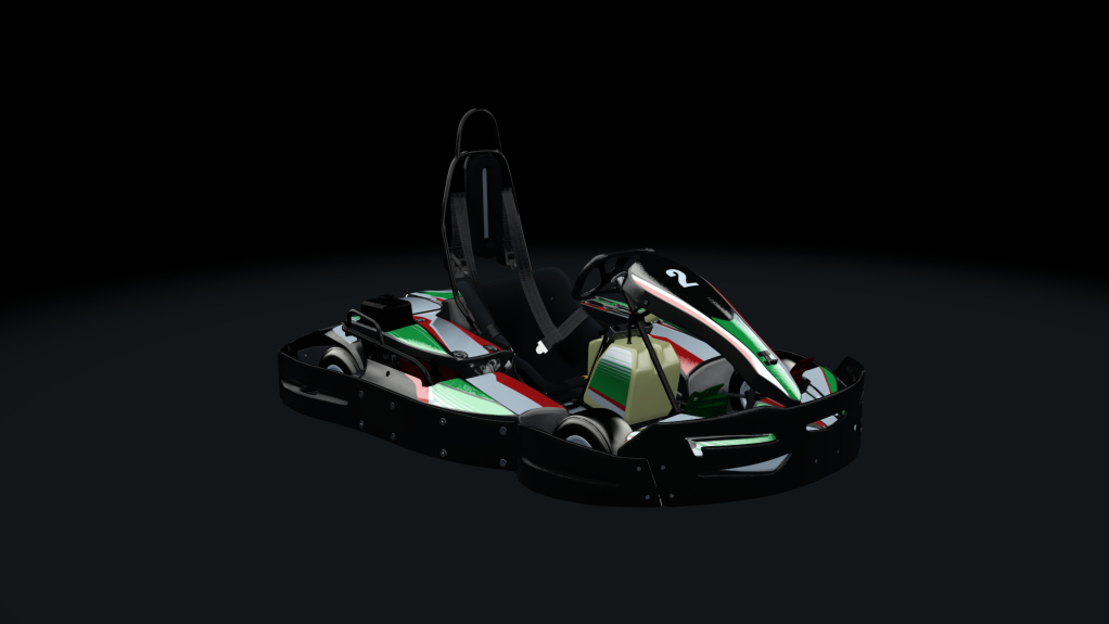 Sodi SR4/5 kart, indoor GX270, skin 202_greenred