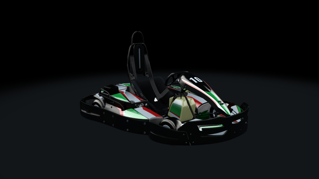 Sodi SR4/5 kart, indoor GX270, skin 210_greenred