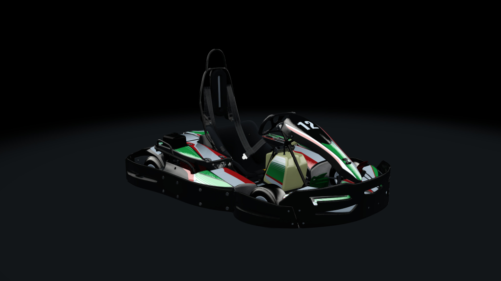 Sodi SR4/5 kart, indoor GX200, skin 212_greenred