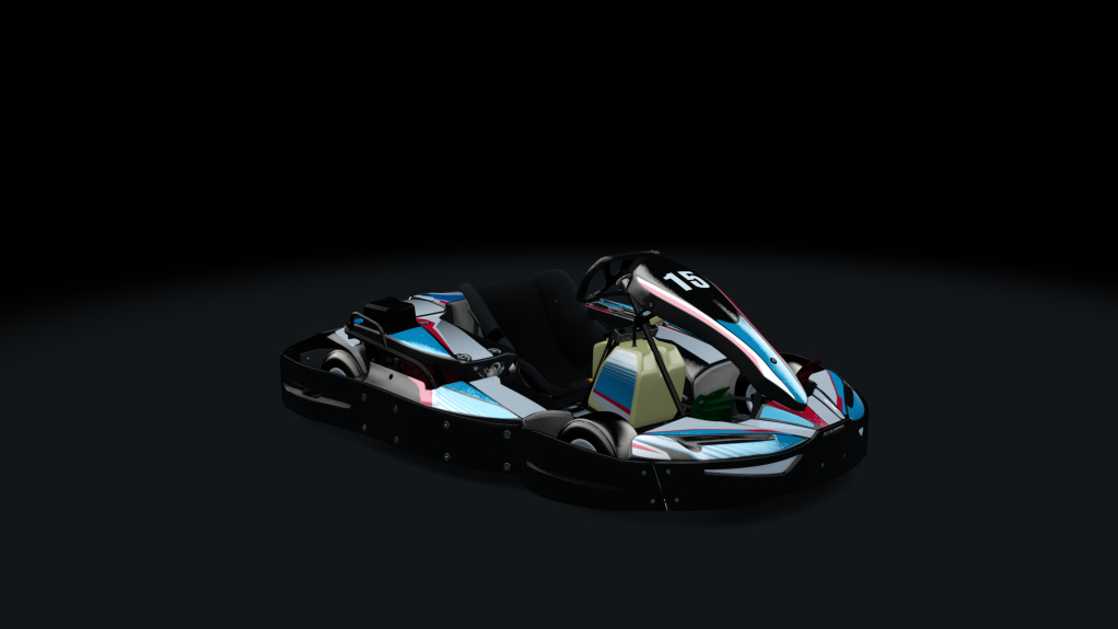 Sodi SR4/5 kart, outdoor GX270, skin 115_bluered