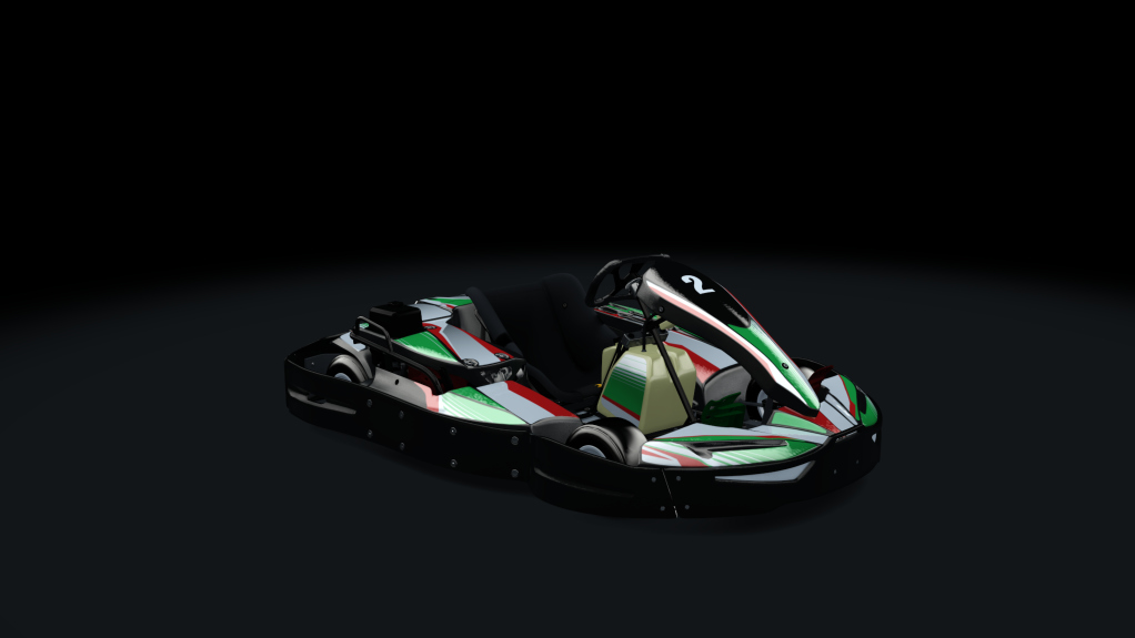 Sodi SR4/5 kart, outdoor GX270, skin 202_greenred