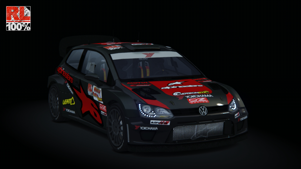 RL Volkswagen Polo WRC 2015, skin Alpinestar_Team