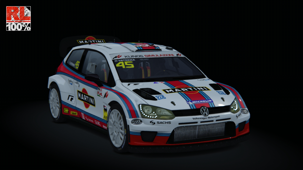 RL Volkswagen Polo WRC 2015, skin KRX_Martini_45