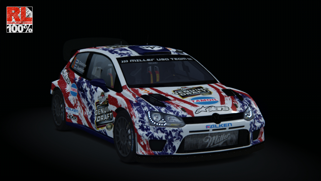 RL Volkswagen Polo WRC 2015, skin Miller_USA_Team