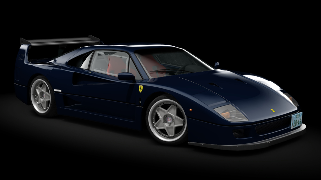 Ferrari F40 Custom, skin 14_blu_pozzi